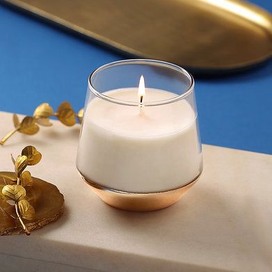White Oud Fragrance Jar Candle|| Home Decoration (100% Soy Wax)