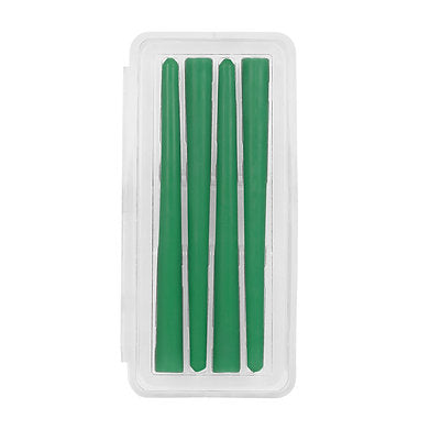 Parkash Candles Unscented Dripless Taper Candles Set of 4 Paraffin Wax (Green)