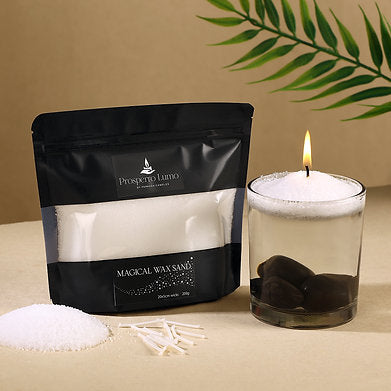 Luxury Powder Candles - Refillable Sand Wax with 20 Wicks (Unscented)