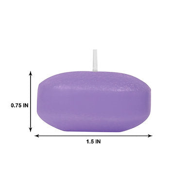 Floating Nuggets Small Candles Pack of 20 Decorative Candles (Purple)
