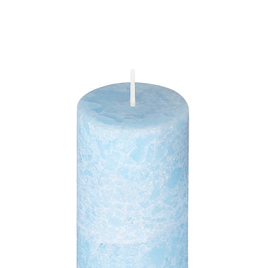 Set of 3 Fragrance Pillar Candles Marble Finish (Maldives Fragrance)