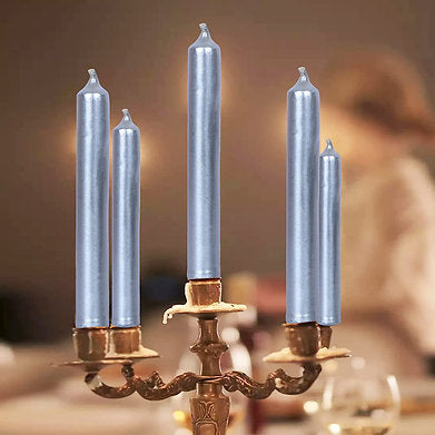 Chime Candles Set of 20 | Ritual Spell Candle | Unscented (Silver)