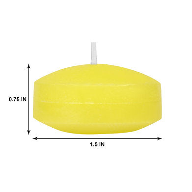 Floating Nuggets Small Candles || Pack of 20 || Decorative Candles (Yellow)