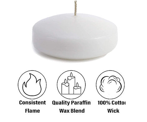 Floating Candles || Nuggets || Small White Candle || Pack of 20 ||