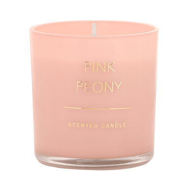 Premium Scented Soy Wax Jar Candles || Home Décor (Pink Peony)