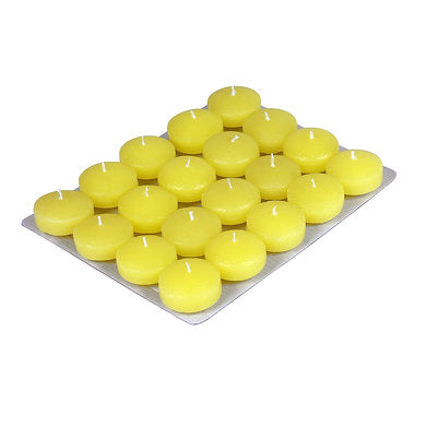 Floating Nuggets Small Candles || Pack of 20 || Decorative Candles (Yellow)