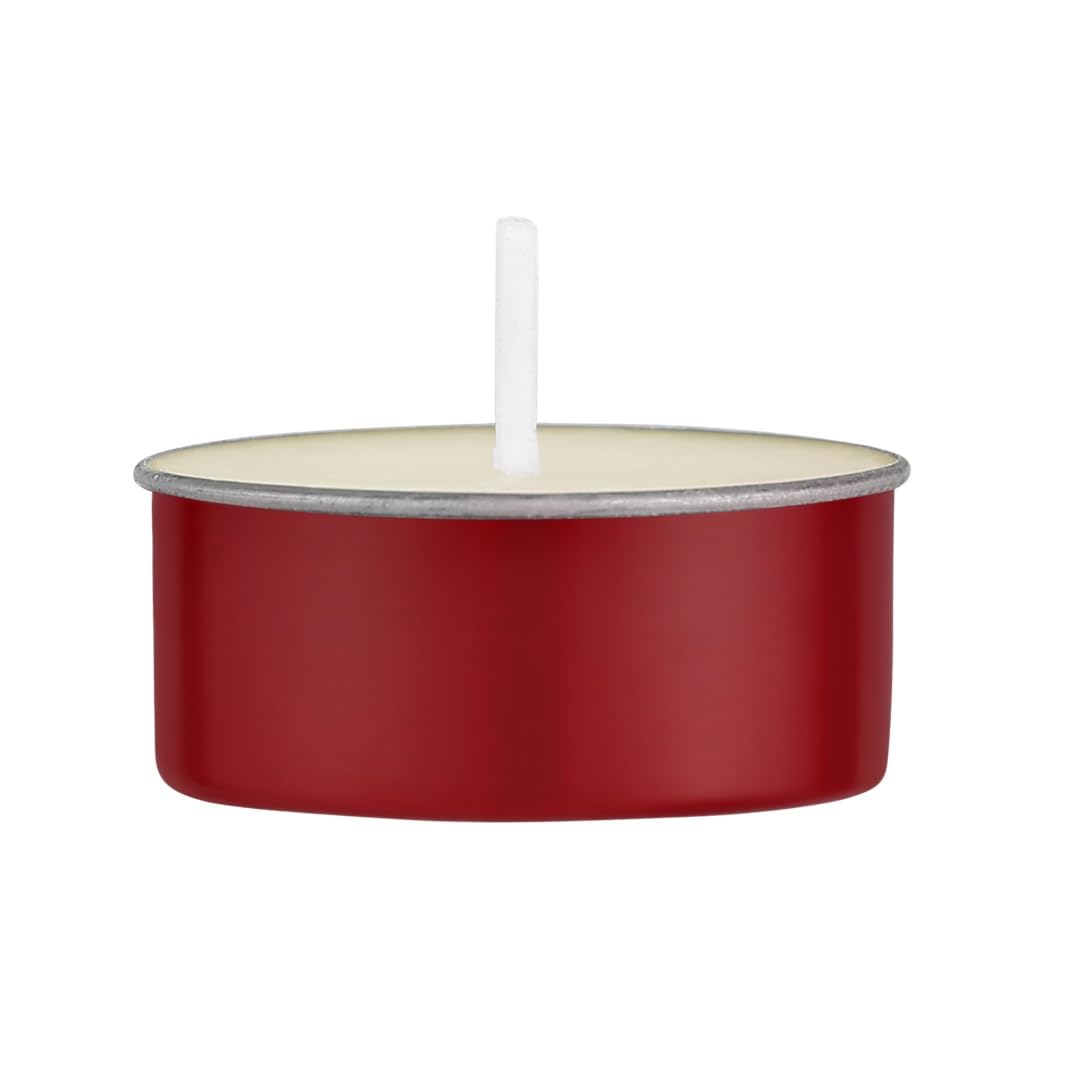 Prosperro Lumo by Parkash Candles Premium Soy Wax Scented Tea Light Set of 25 || Premium Organic Aroma Upto 5 Hours || Smokeless & Dripless Soy Wax Diya (Kesar Chandan)