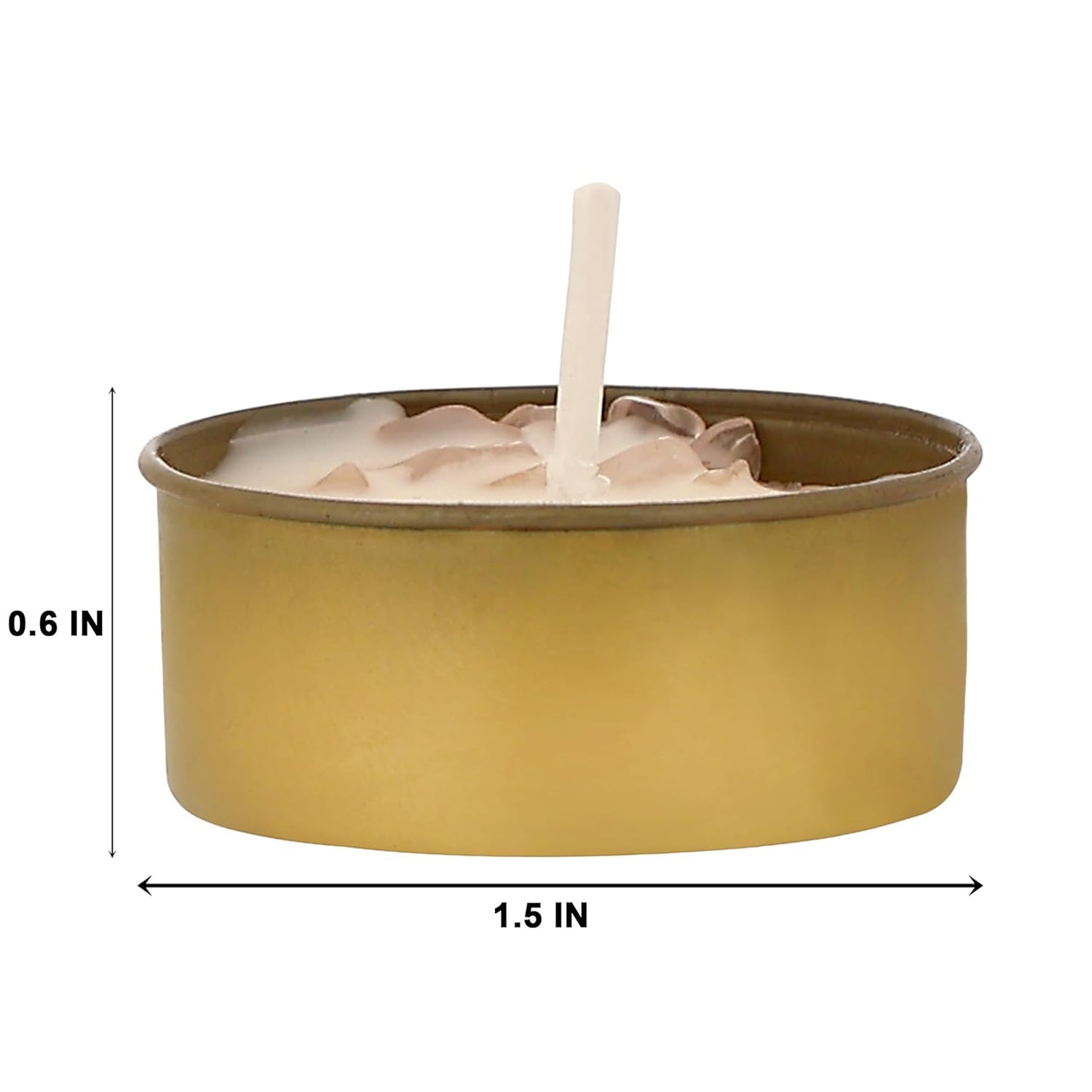 PROSPERRO LUMO by Parkash Candles Sacred Flames Scented Tealight Candles – 25 Healing Soy Wax Candles with Crystals – Aromatherapy & Manifestation (Rose)