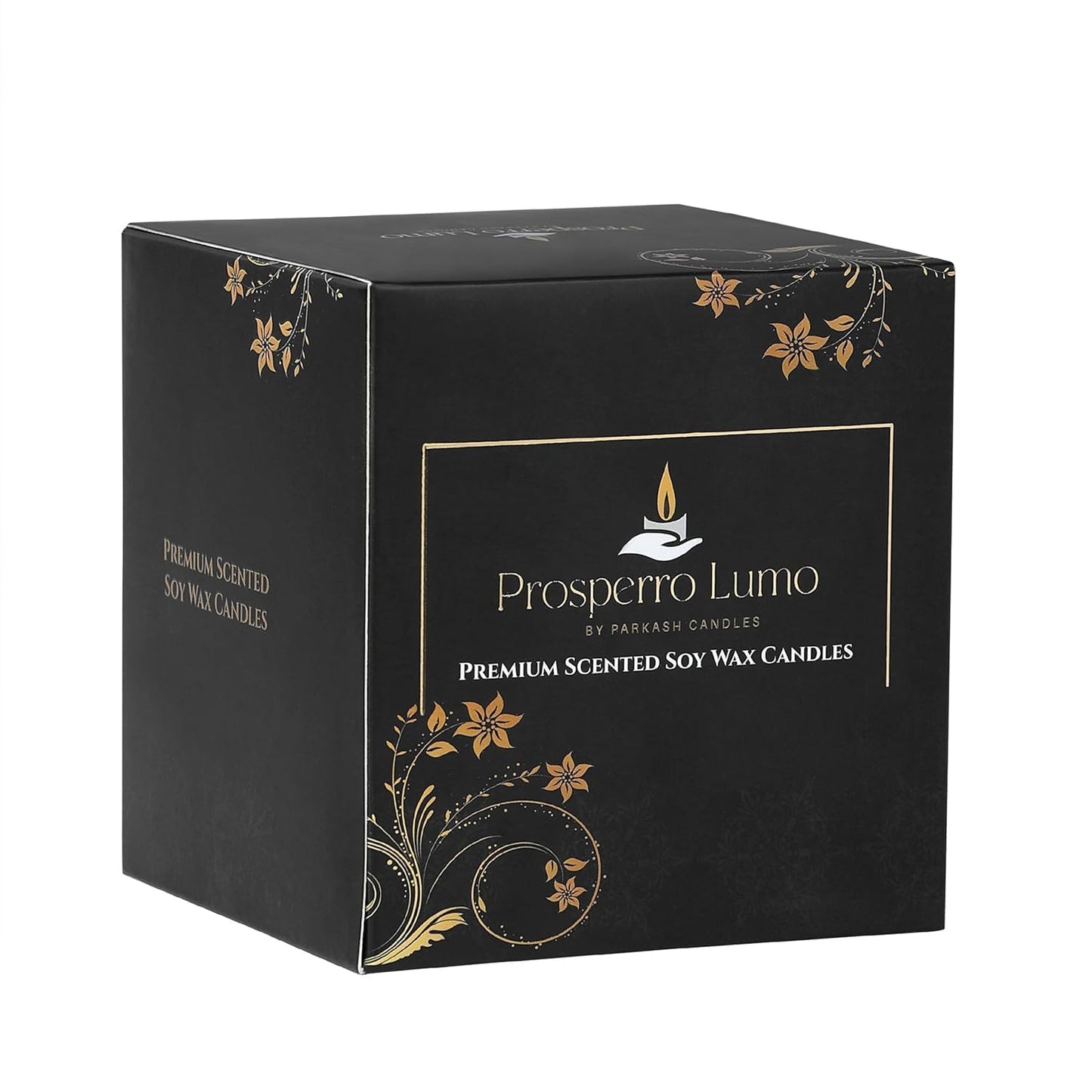 PROSPERRO LUMO by Parkash Candles Premium Scented Soy Wax Candle 200 gm 25-30 Hrs Luxury Aroma Therapy Votive Jar Scented Candles for Home Decor Gift Set (Lavender Bouquet)