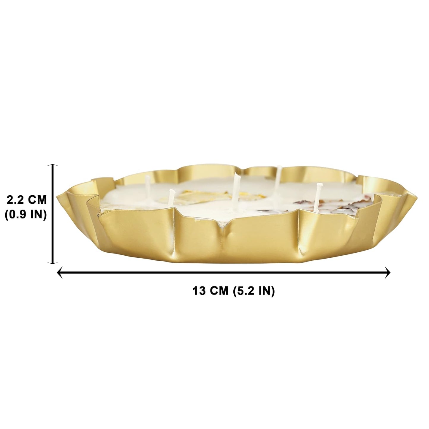 Prosperro Lumo by Parkash Candles Premium Soy Wax Urli Bowl Candle Multiple Wick | Set of 3 | Scented | Luxury Décor & Wellness Candle with Lid