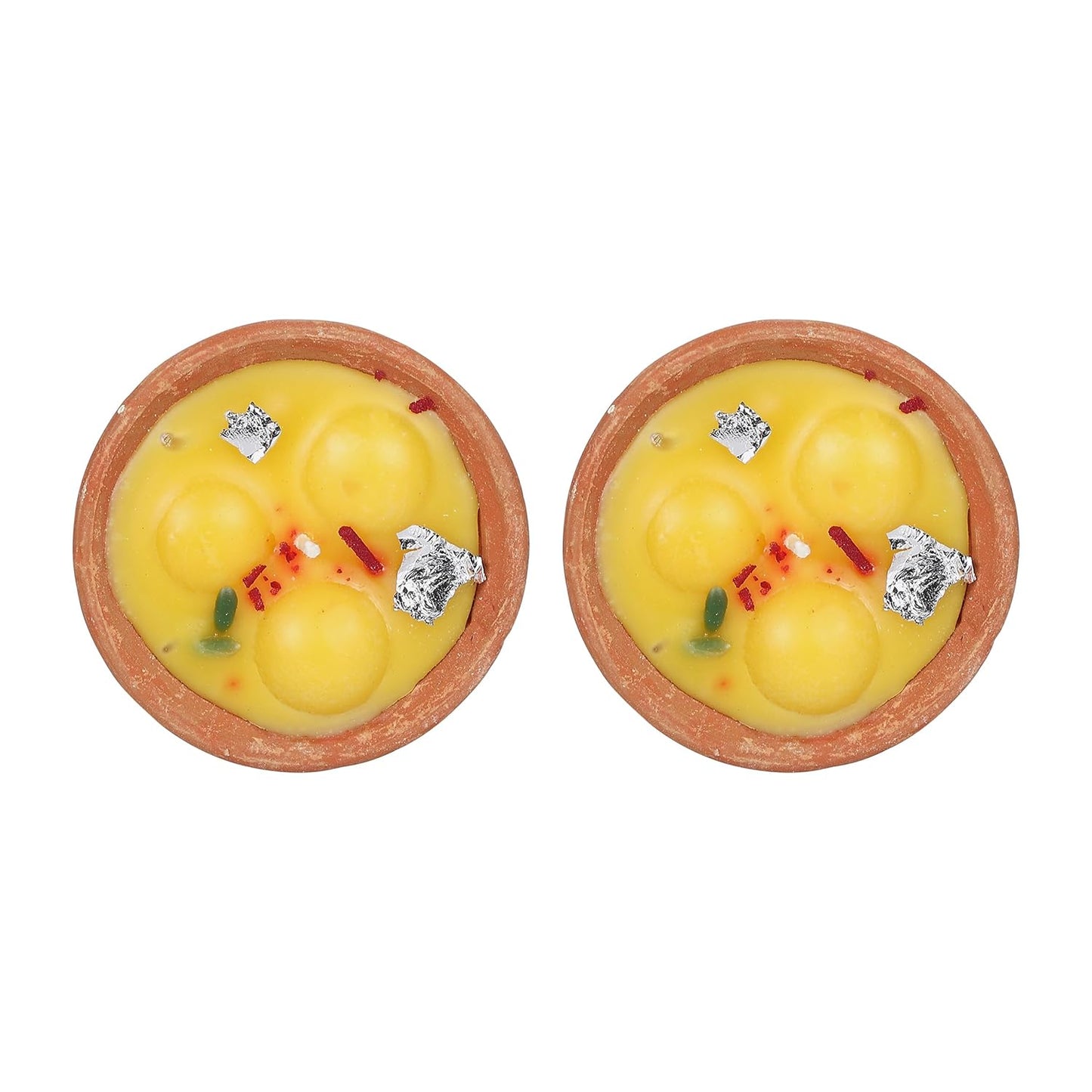 Prosperro Lumo by Parkash Candles Premium Ras Malai Candle || Hand Poured || Ras Malai Candles || Decorative Candle 100% Paraffin Wax || Set of 2 - Unscented
