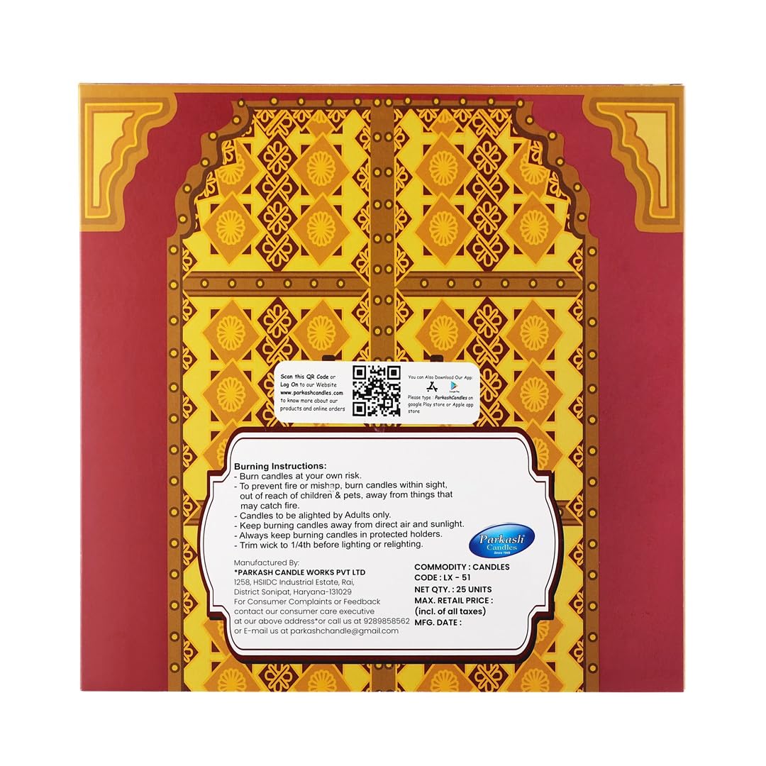 Prosperro Lumo by Parkash Candles Premium Soy Wax Scented Tea Light Set of 25 || Premium Organic Aroma Upto 5 Hours || Smokeless & Dripless Soy Wax Diya (Kesar Chandan)