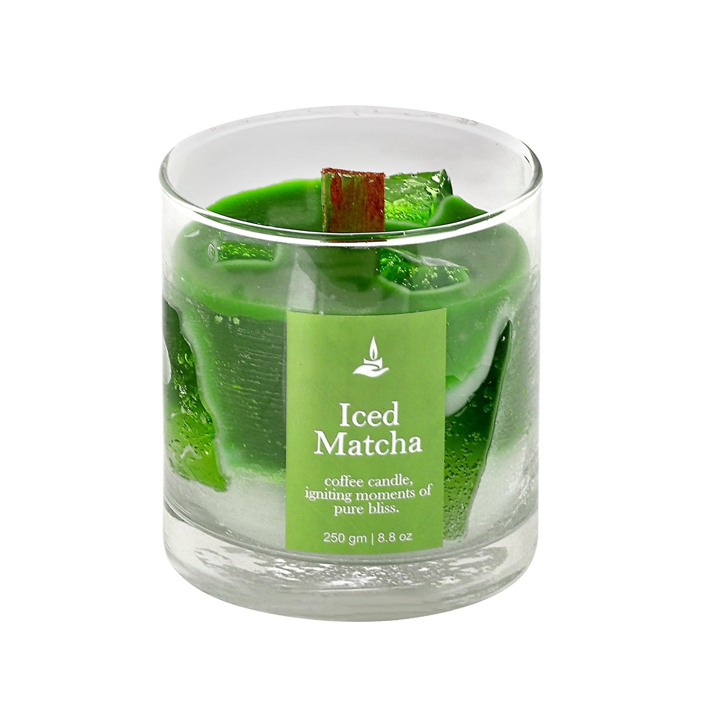 PROSPERRO LUMO by Parkash Candles Premium Scented Coffee Jar Candle | 35 Hour Burn Time | Long Lasting Premium Candle | Ideal for Home Décor, Gifting & Aromatherapy (ICED Matcha)