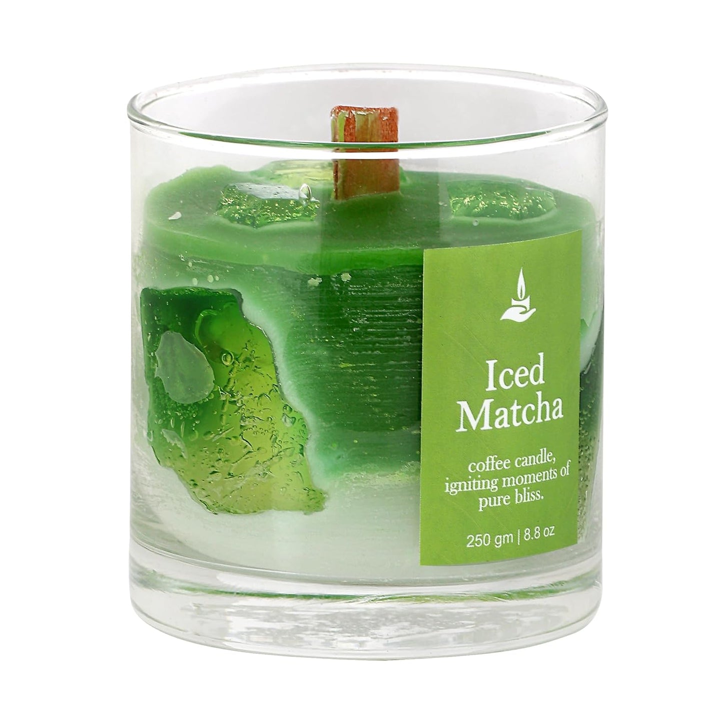 PROSPERRO LUMO by Parkash Candles Premium Scented Coffee Jar Candle | 35 Hour Burn Time | Long Lasting Premium Candle | Ideal for Home Décor, Gifting & Aromatherapy (ICED Matcha)