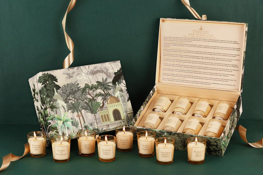 PROSPERRO LUMO by Parkash Candles Noor Luxury Scented Candle Gift Set – Soy Wax Jar Candles with Floral & Earthy Fragrances | Premium Wellness Collection (8)