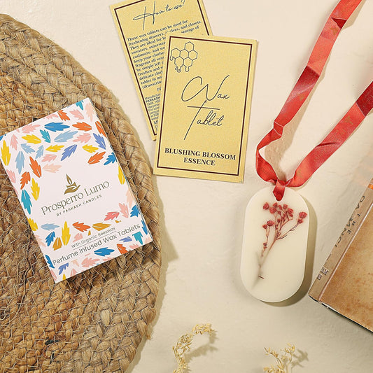 PROSPERRO LUMO by Parkash Candles Beeswax Tablets Wardrobe Freshener, Bathroom Fragrance, Almirah, Closets, Drawers, Cupboards & in All-Compact Spaces, Made in India (Blushing Blossom)