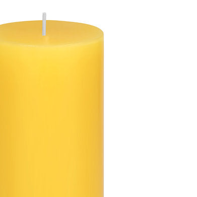 Parkash Candles Unscented Pillar Candles Set of 3 || 2x2, 2x4, 2x6 Inches Yellow