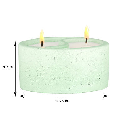 Parkash Candles Yin Yang Scented Candle || Home Decoration || Winter White
