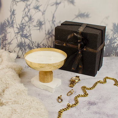 Parkash Candles Luxury 4 Wick Bowl Scented Candle || Soy Wax || Mukhallat