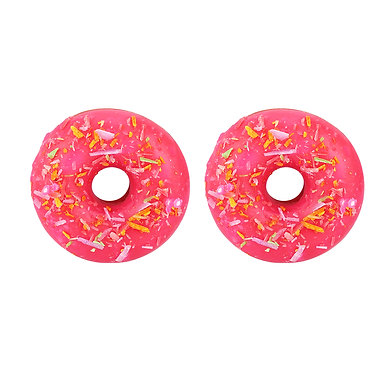 Unscented Donuts Candle for Home Decor Paraffin Wax (Strawberry - Pink)