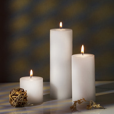 Parkash Candles Unscented Pillar Candles Set of 3 || 2x2, 2x4, 2x6 Inches ||