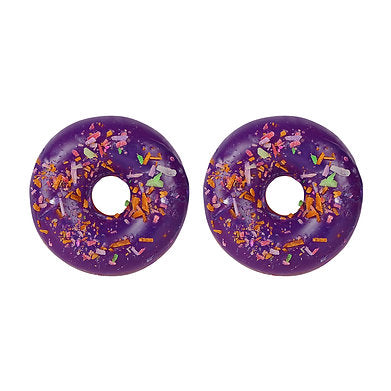 Unscented Donuts Candle for Home Decor Paraffin Wax (Sweet Potato - Purple)