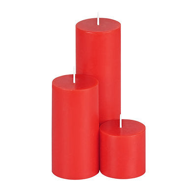 Parkash Candles Unscented Pillar Candles Set of 3 || 2x2, 2x4, 2x6 Inches ||