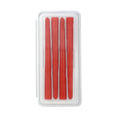 Unscented Dripless Taper Candles 10 Inch x 0.75 Inch Ram Mandir Candle Red