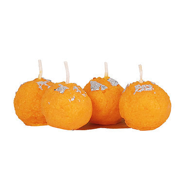 Ladoo Candle Hand Poured Motichur laddu Candles Set of 6