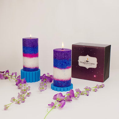 Parkash Candles Winter White Thyme Designer Pillar Scented Candles