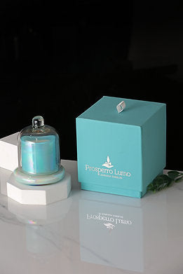 Parkash Candles Glaide Fragrance Aqua Blue Bell Jar Candle || With Gift Box