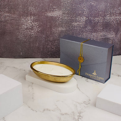 Parkash Candles Luxury Votive 3 Wick Scented Candle || Mahogany Teak Wood