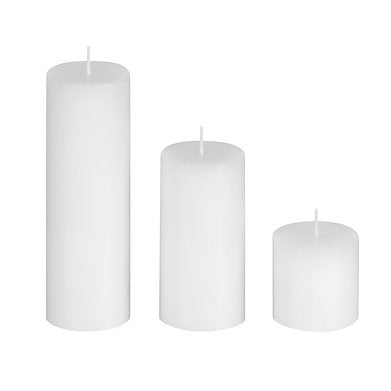Parkash Candles Unscented Pillar Candles Set of 3 || 2x2, 2x4, 2x6 Inches ||